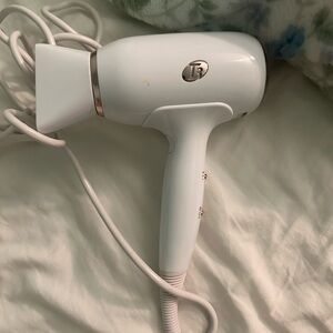 T3 Fit Compact Hair Dryer, White/Rose Gold